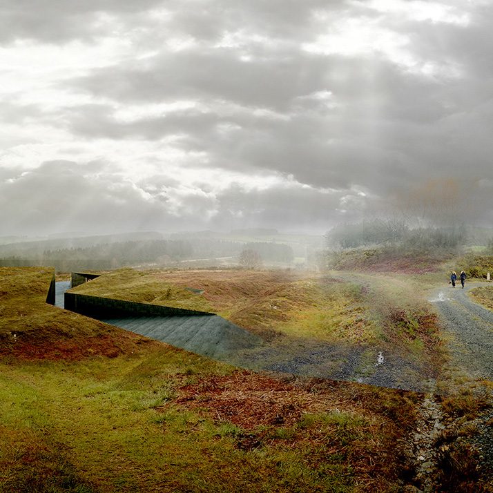 Acceso al centro de visitantes en Castromaior