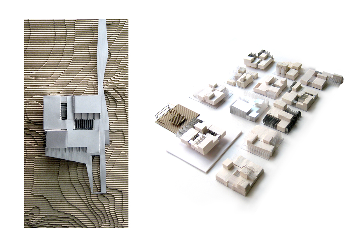 Maquetas conceptuales de la vivienda