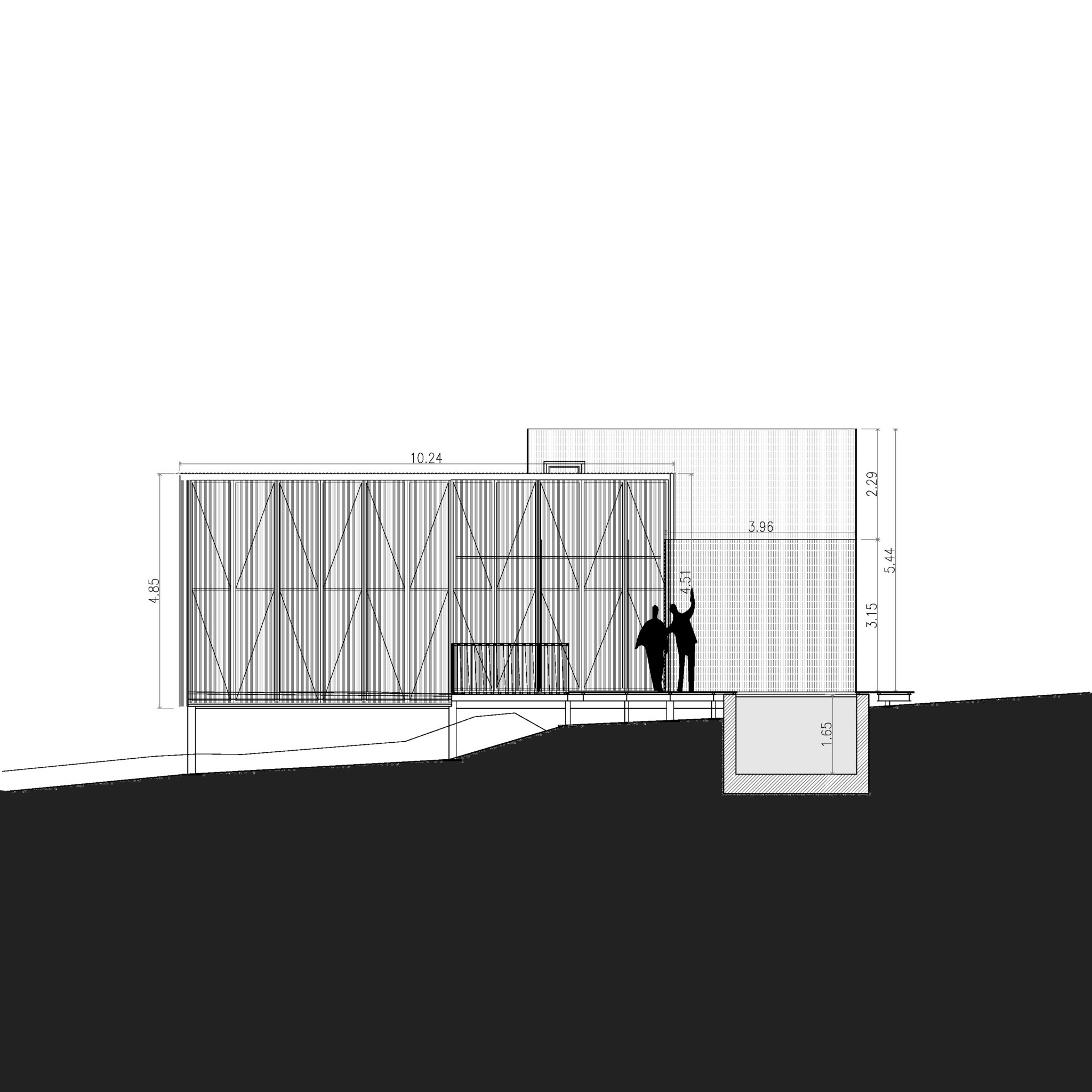 Sección representativa de la vivienda