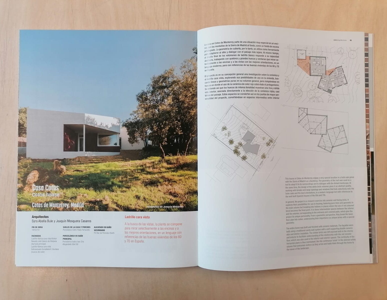 Publicación Casa Cotos en Con Arquitectura 79