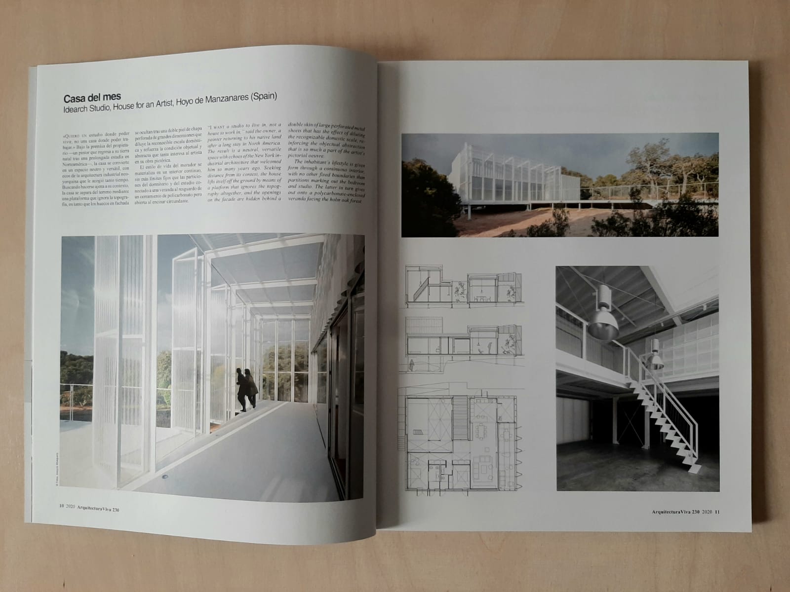 Casa-estudio para un artista en Arquitectura Viva nº230