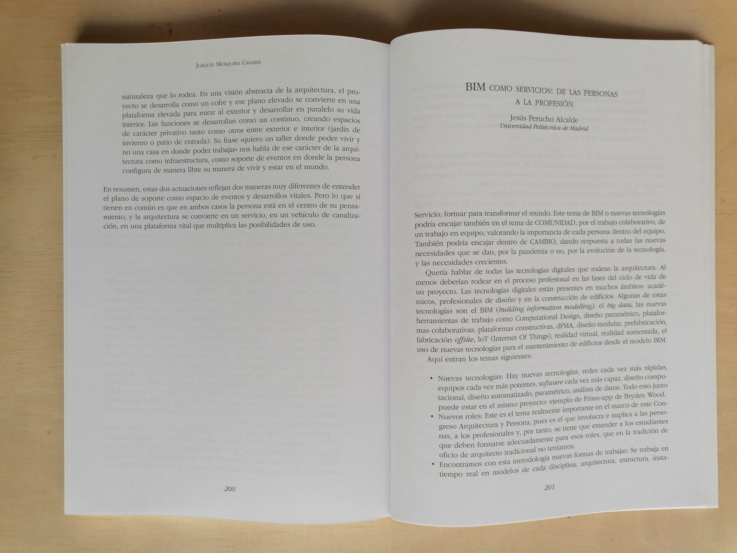 Última página del artículo de Joaquín en Arquitetura y persona