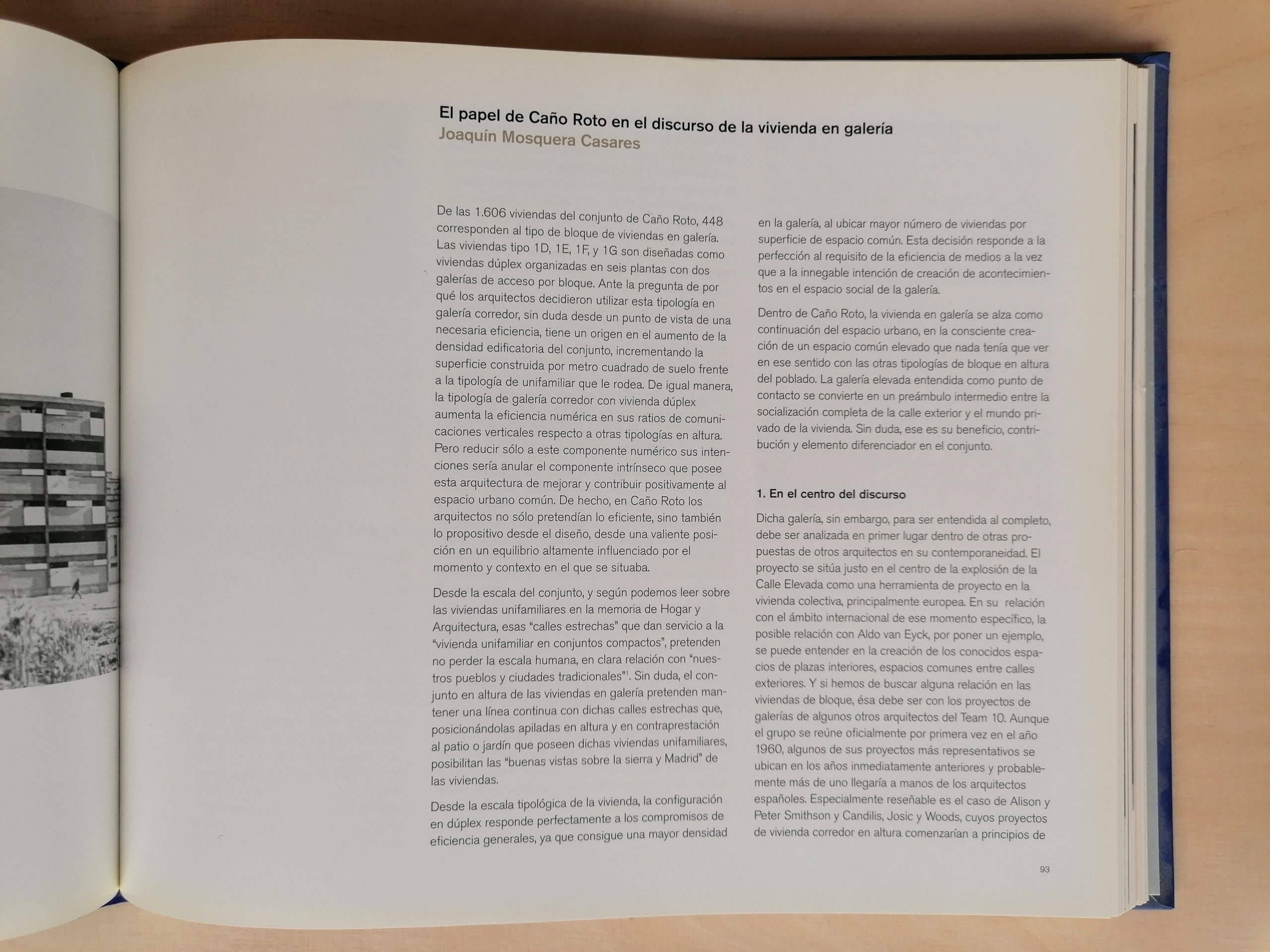Primera página del artículo de Joaquín Mosquera en Caño Roto